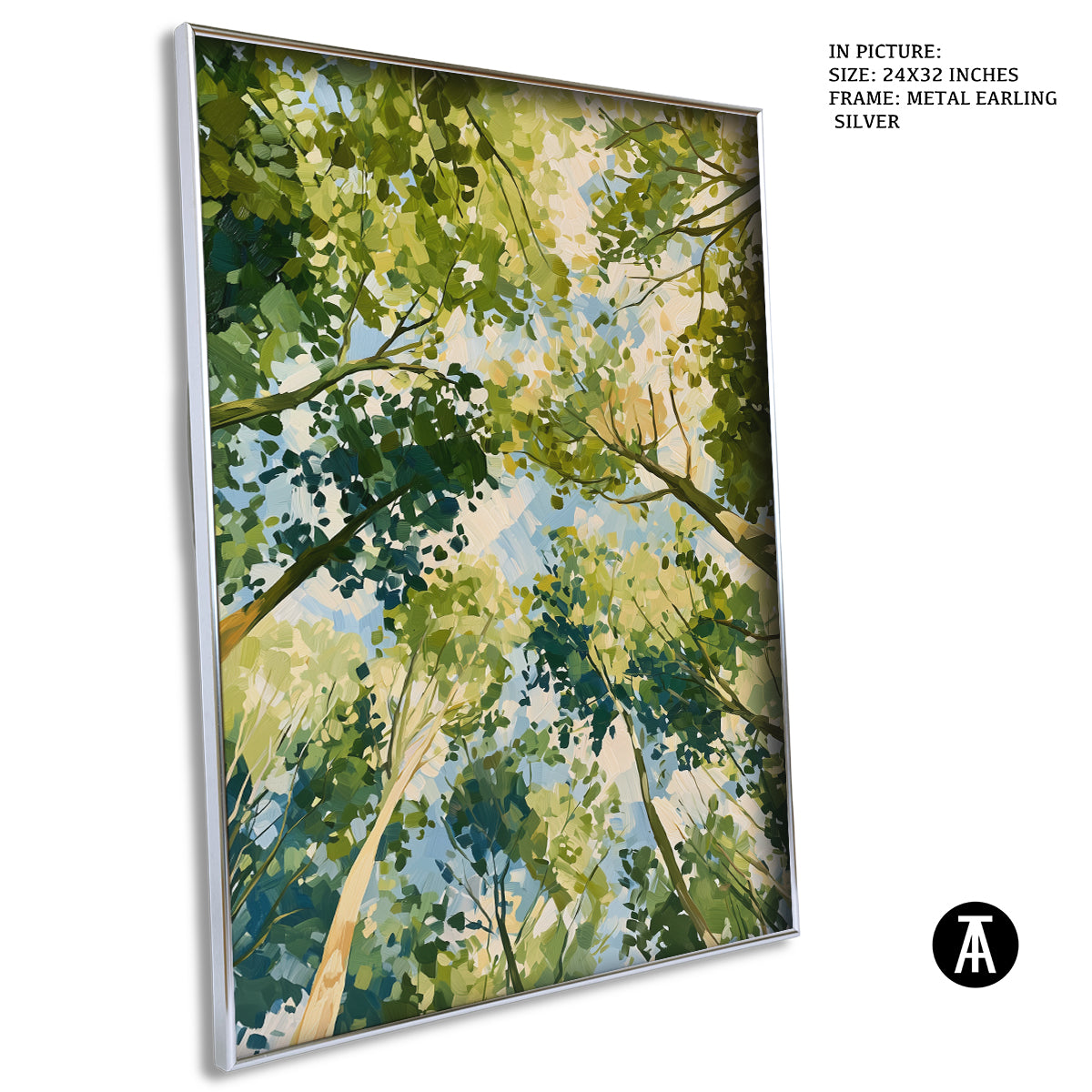 Artwork in Metal Earling Silver Frame