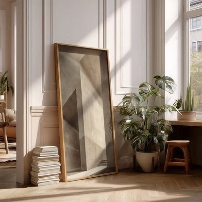 Panoramic Indian Painting in a Lifestyle Setting