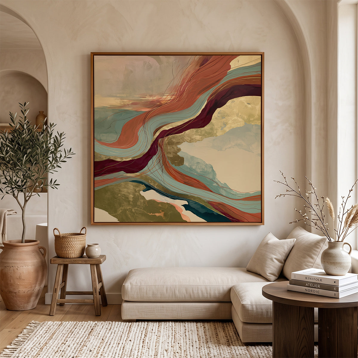 Abstract Art in a Lifestyle Setting