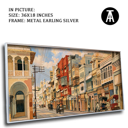 Artwork in Metal Earling Silver Frame