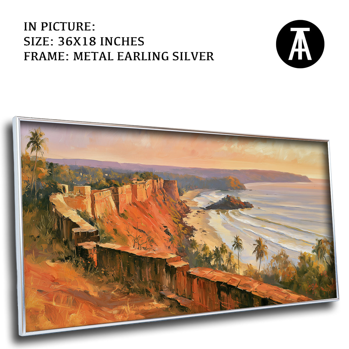 Artwork in Metal Earling Silver Frame