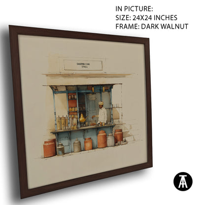 Artwork in Dark Walnut Frame