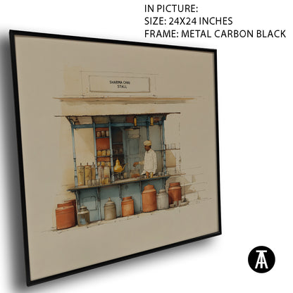 Artwork in Carbon Black Meta Frame