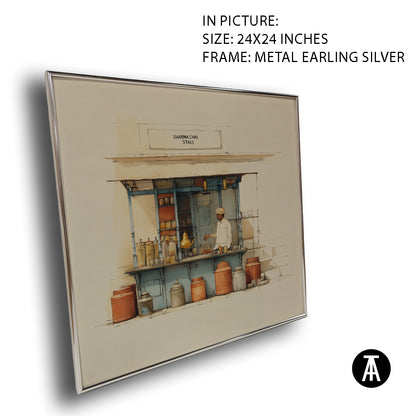 Artwork in Metal Earling Silver Frame