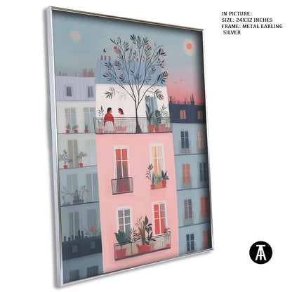 Artwork in Metal Earling Silver Frame