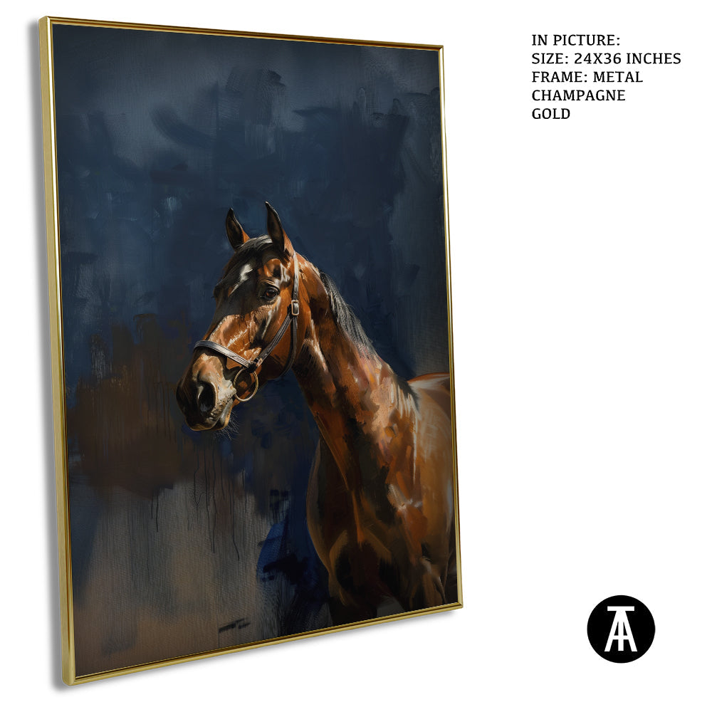 Artwork in Metal Champagne Gold Frame