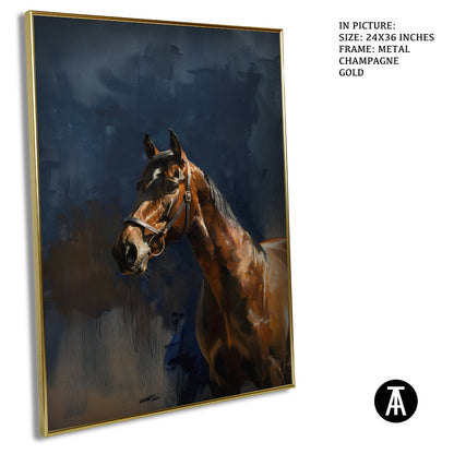 Artwork in Metal Champagne Gold Frame