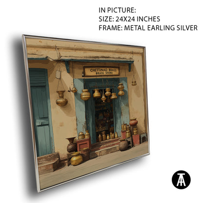 Artwork in Metal Earling Silver Frame