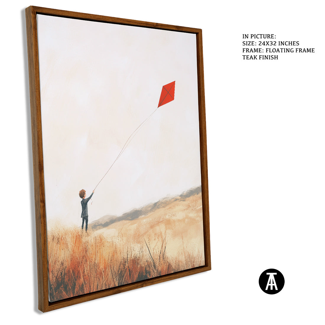 Sample Artwork in Floating Frame
