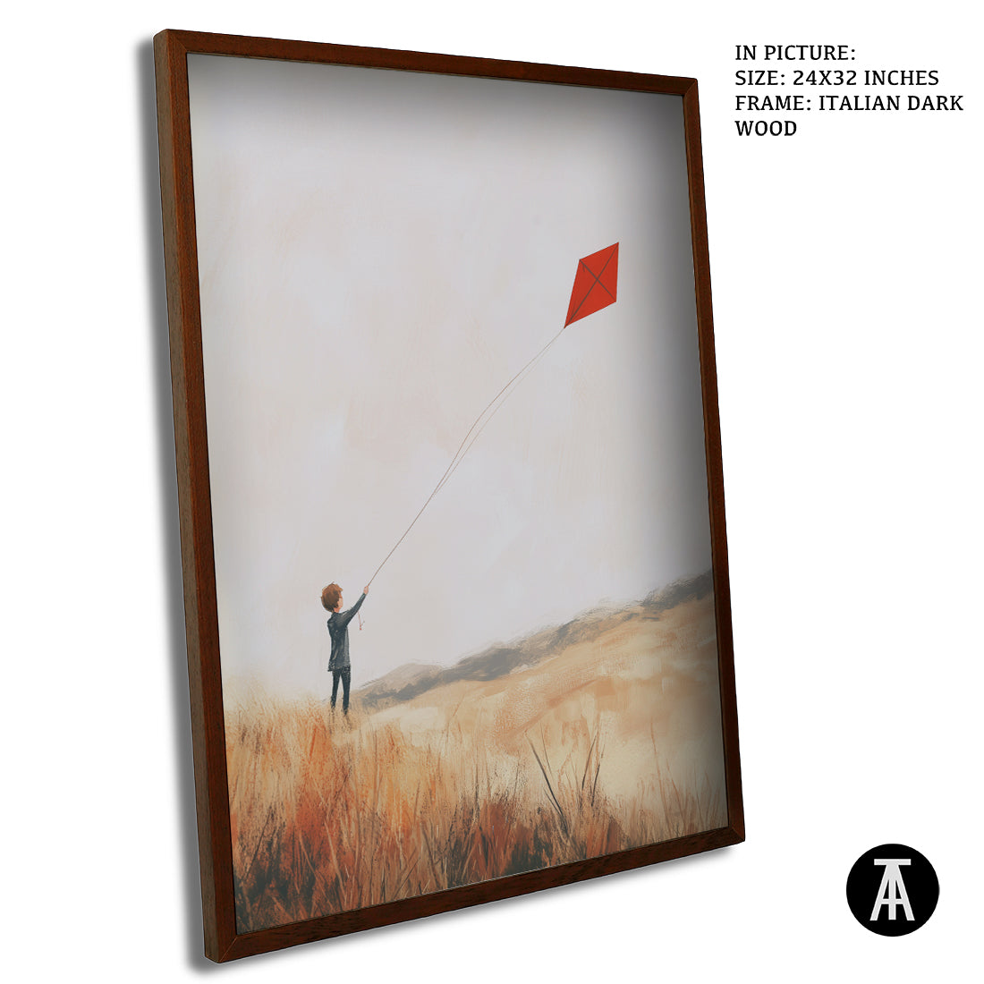 Sample Artwork in Italian Wood Framing Dark