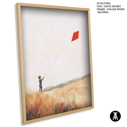 Sample Artwork in Italian Wood Framing Natural