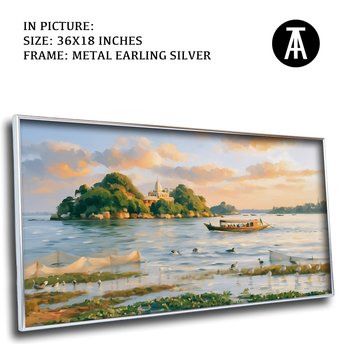 Artwork in Metal Earling Silver Frame