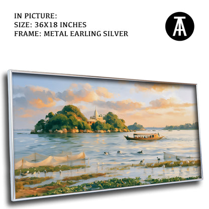 Artwork in Metal Earling Silver Frame