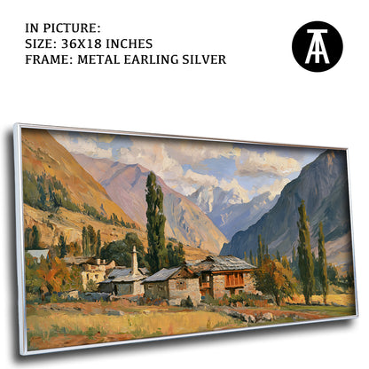 Artwork in Metal Earling Silver Frame
