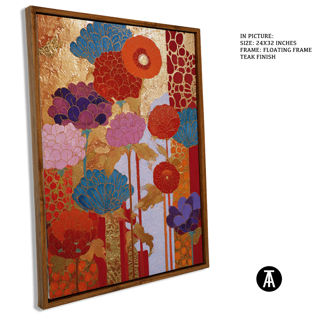 Sample Artwork in Floating Frame