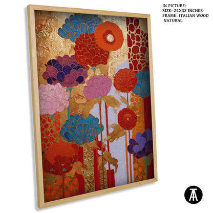 Sample Artwork in Italian Wood Framing Natural