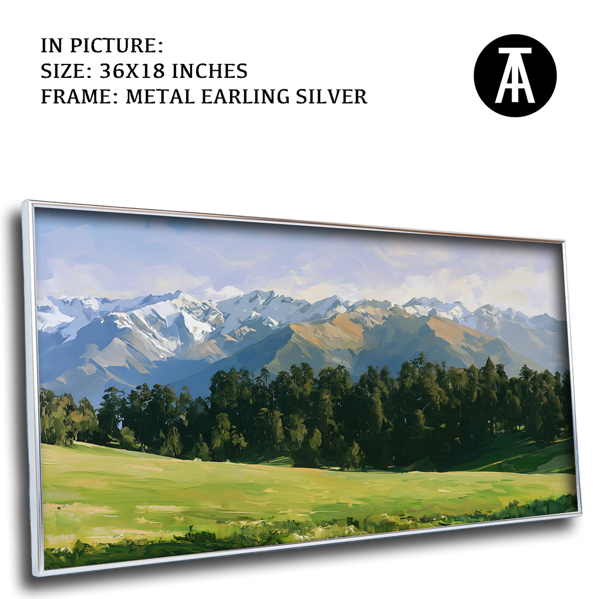 Artwork in Metal Earling Silver Frame
