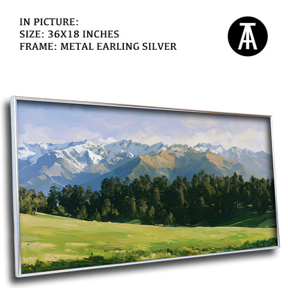 Artwork in Metal Earling Silver Frame