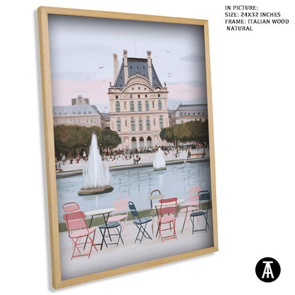 Artwork in Natural Wood Frame