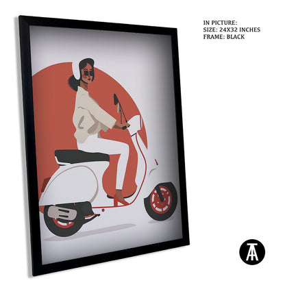 Sample Artwork in Black Frame
