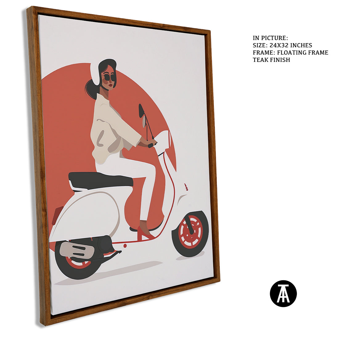 Sample Artwork in Floating Frame