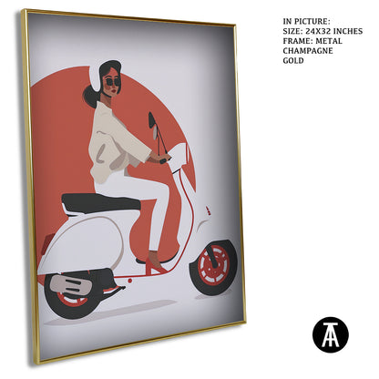 Sample Artwork in Champagne gold Metal Frame