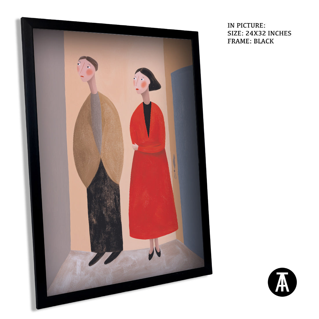 Sample Artwork in Black Frame