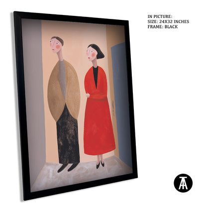 Sample Artwork in Black Frame