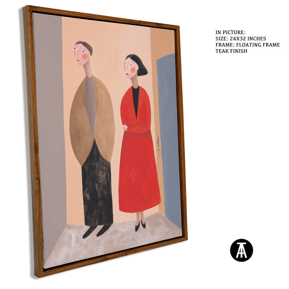 Sample Artwork in Floating Frame