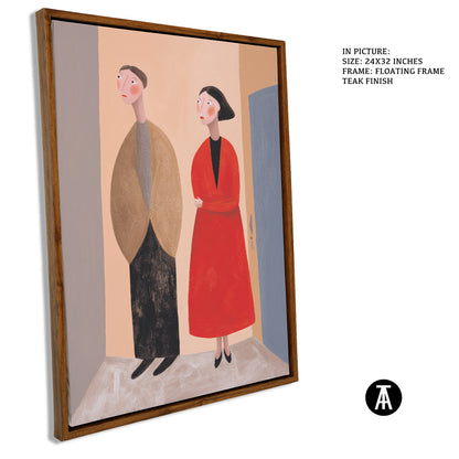 Sample Artwork in Floating Frame