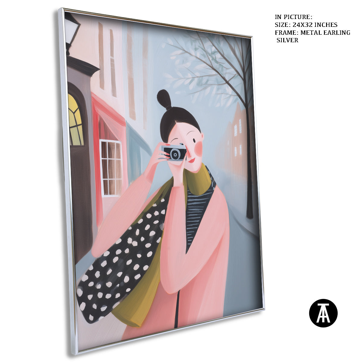 Artwork in Metal Earling Silver Frame