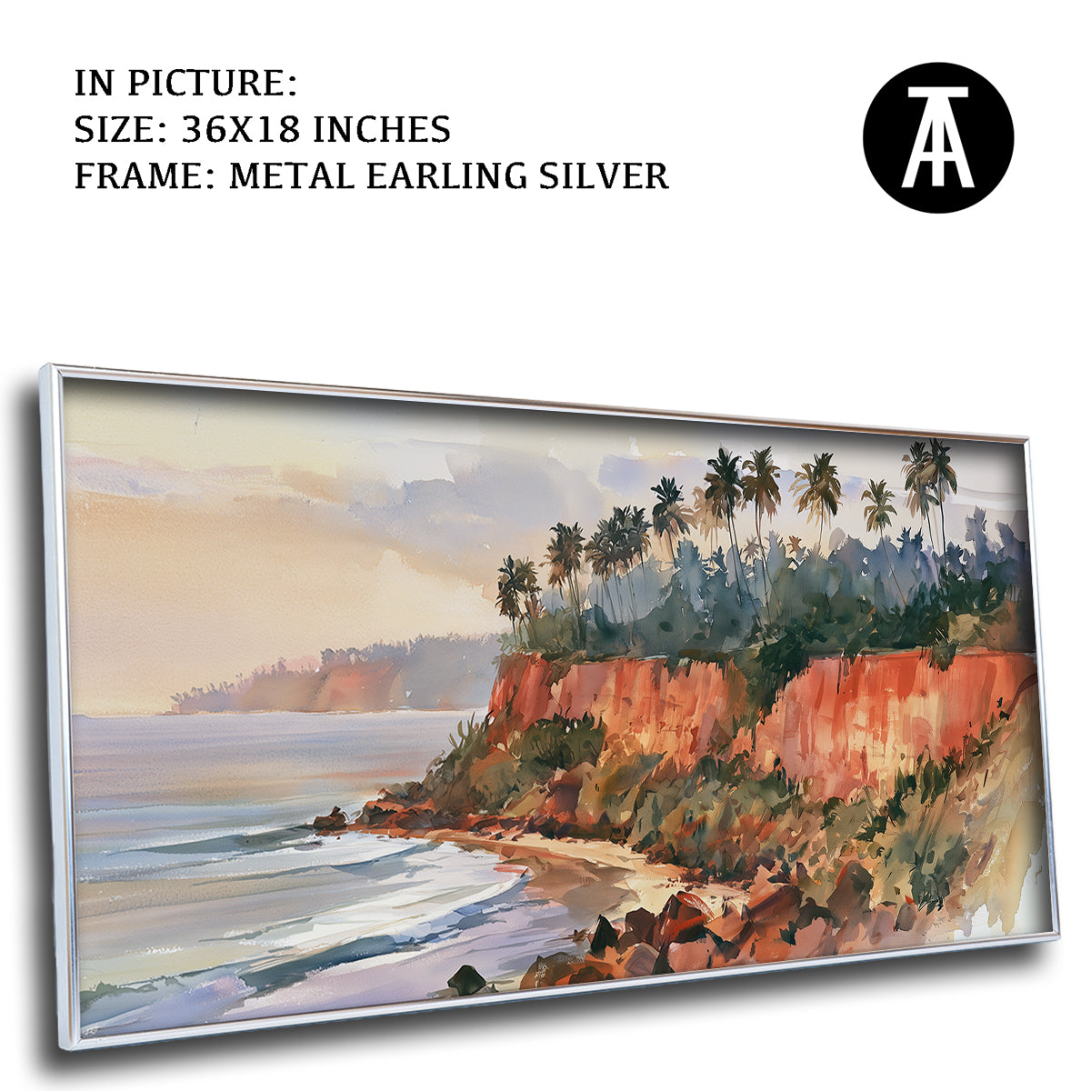 Artwork in Metal Earling Silver Frame