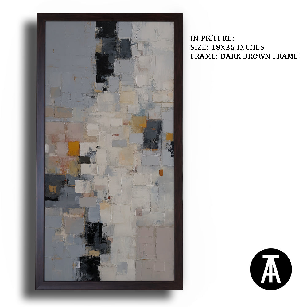 Artwork in Dark Brown Frame