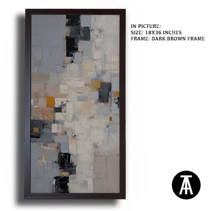 Artwork in Dark Brown Frame