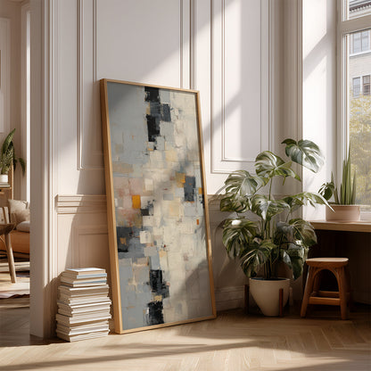 Panoramic Indian Painting in a Lifestyle Setting