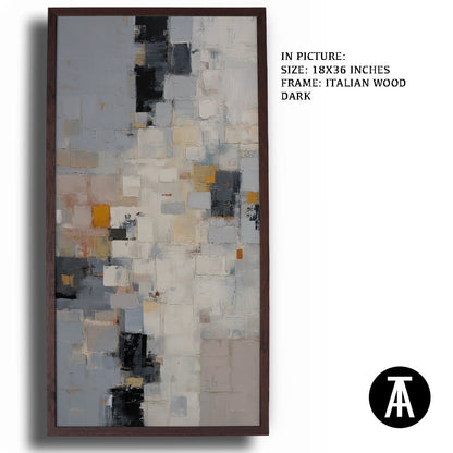 Artwork in Dark Wood Frame