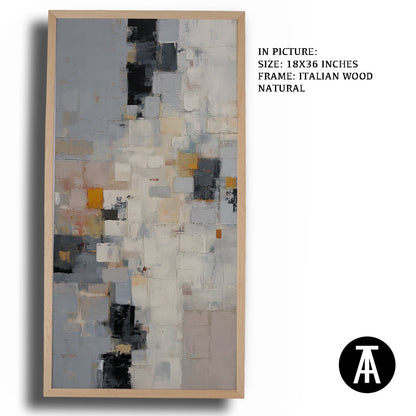 Artwork in Natural Wood Frame