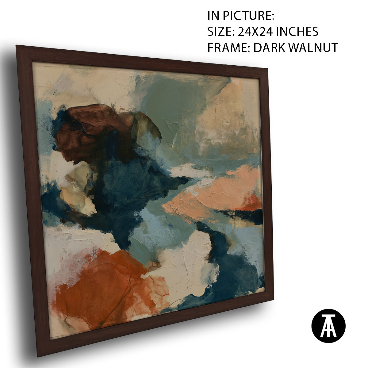 Artwork in Dark Walnut Frame