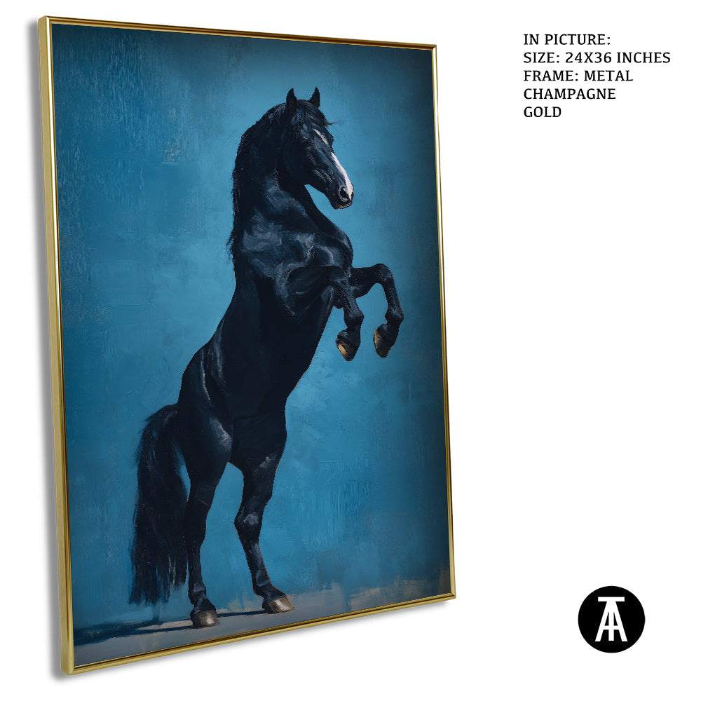 Artwork in Metal Champagne Gold Frame