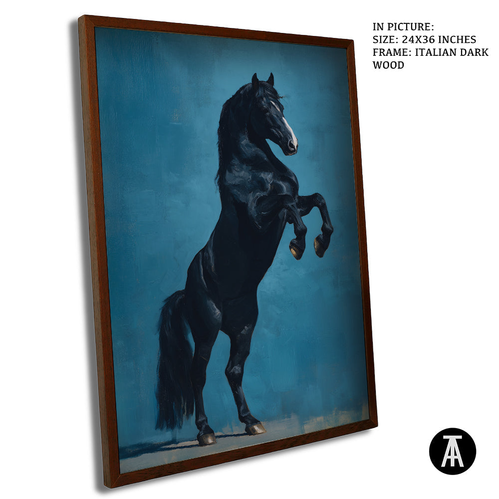 Artwork in Dark Wood Frame