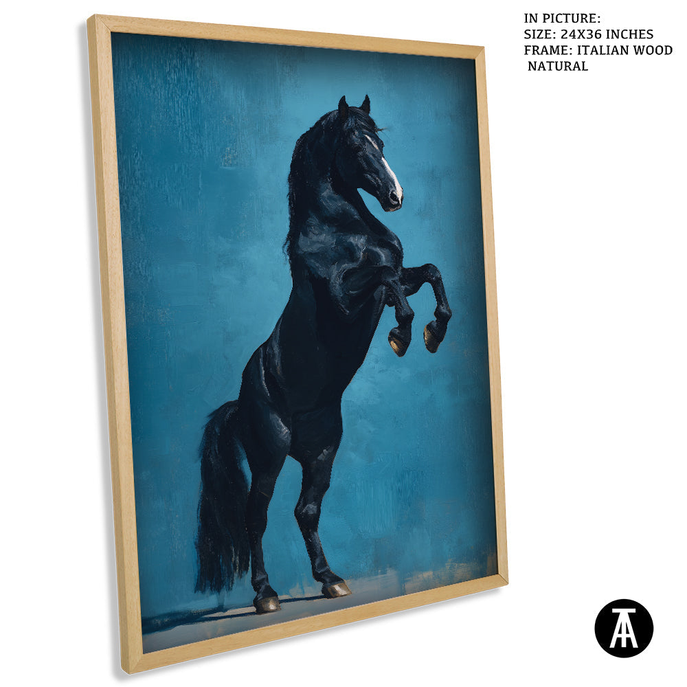 Artwork in Natural Wood Frame