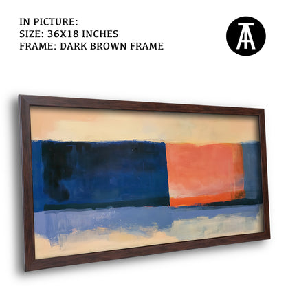 Artwork in Dark Brown Frame