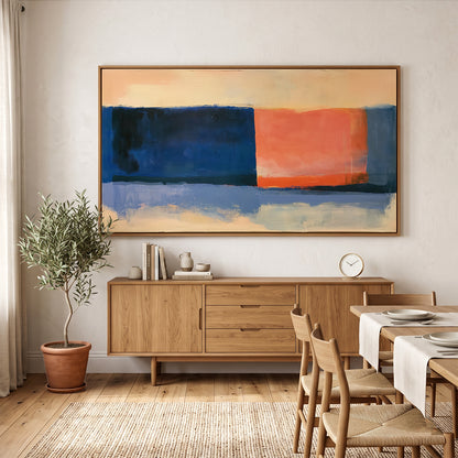 Abstract Painting in a Lifestyle Setting