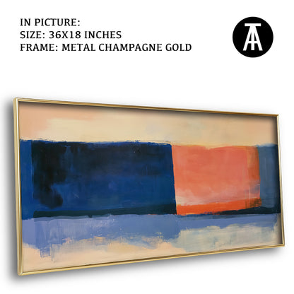 Artwork in Metal Champagne Gold Frame