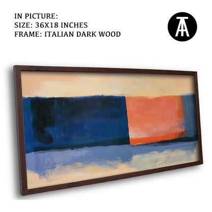 Artwork in Dark Wood Frame