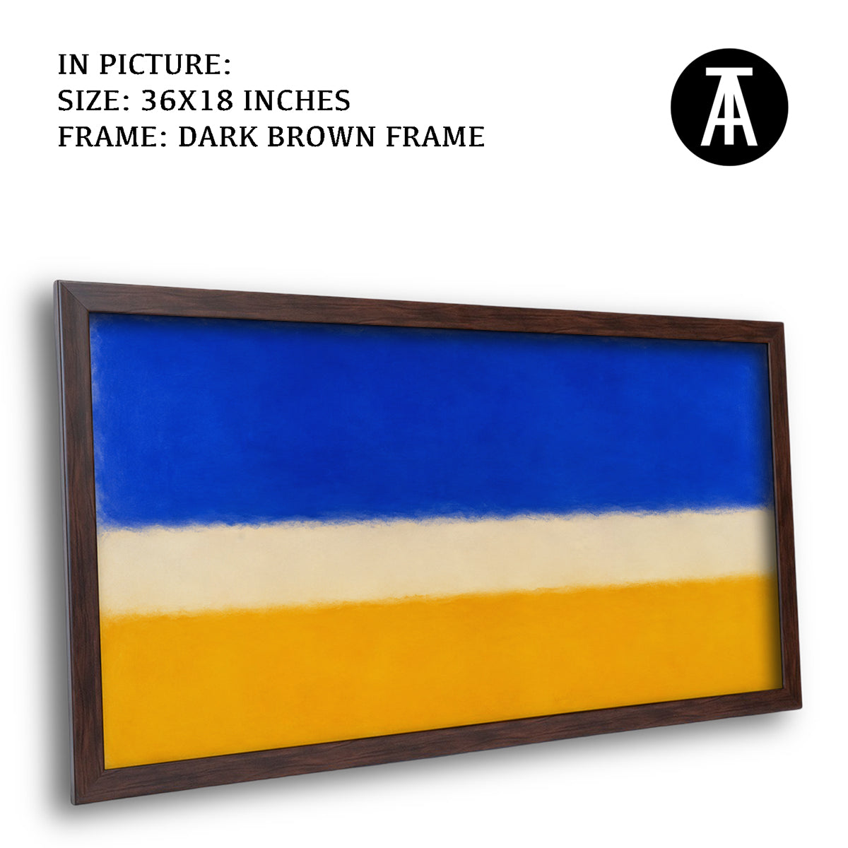 Artwork in Dark Brown Frame