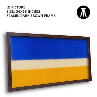 Artwork in Dark Brown Frame