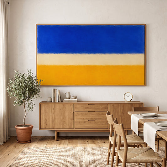Abstract Painting in a Lifestyle Setting