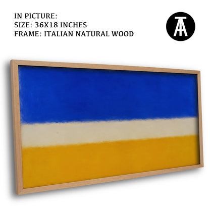 Artwork in Natural Wood Frame