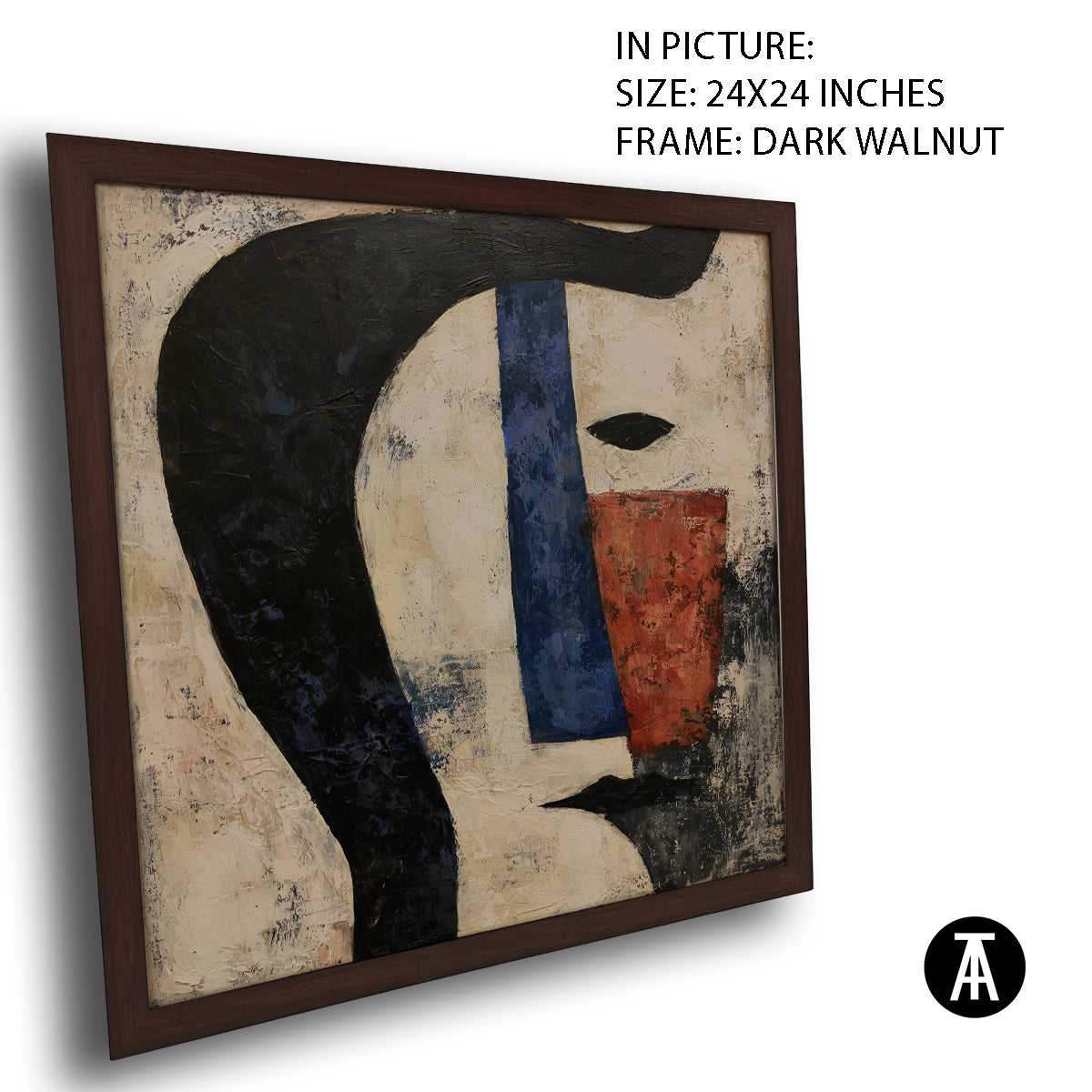 Artwork in Dark Walnut Frame